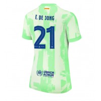 Dámy Fotbalový dres Barcelona Frenkie de Jong #21 2024-25 Třetí Krátký Rukáv